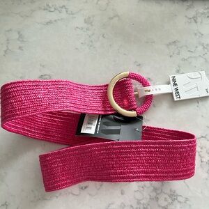 Nine West women belt S/m pink